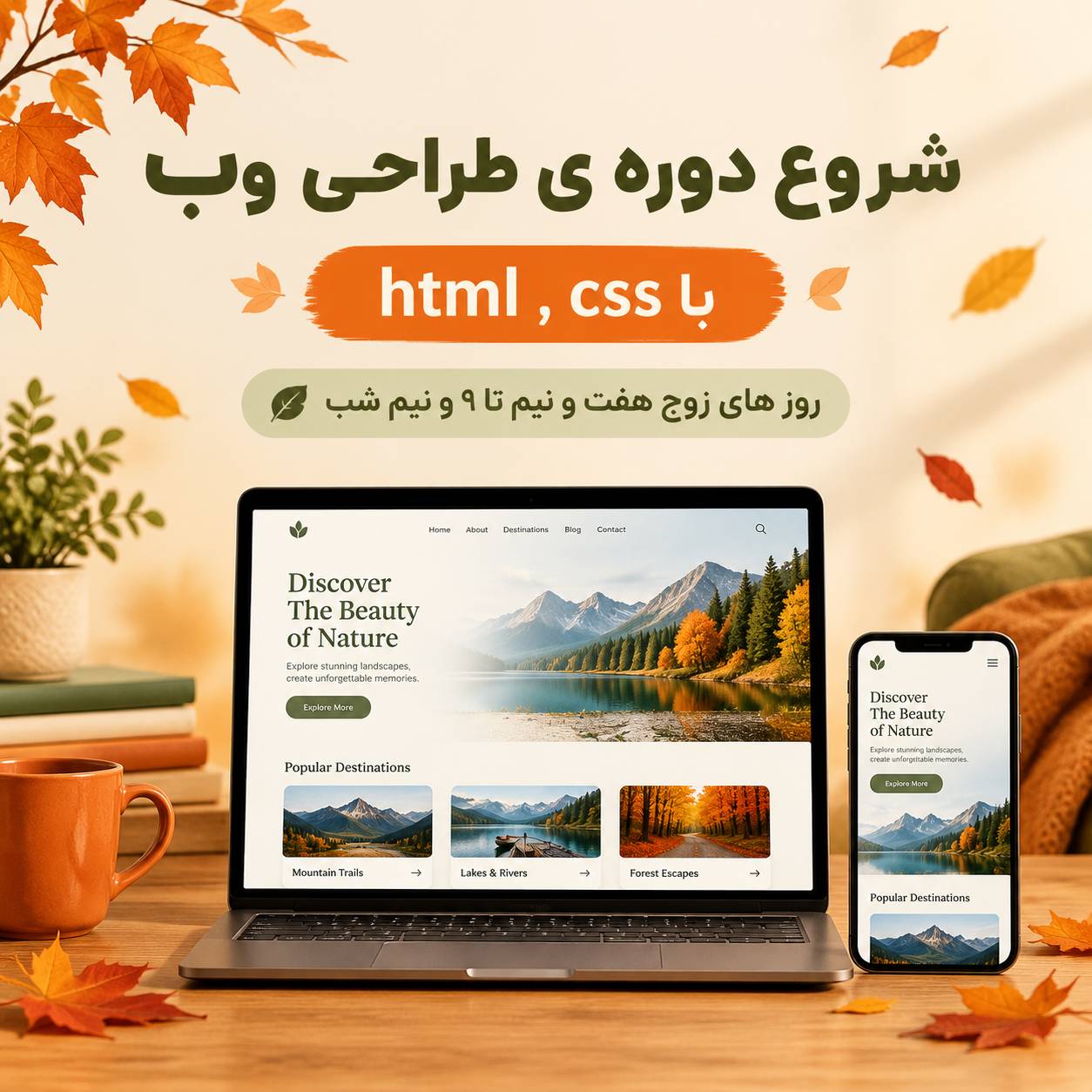 دوره آموزش طراحی وب با HTML و CSS در کرمان